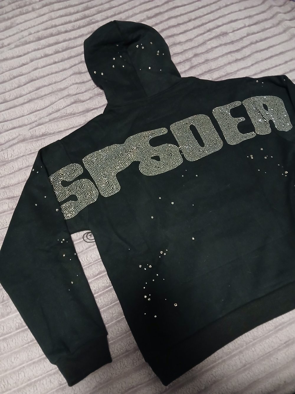 Sp5der Rhinestone Hoodie - Picture 5 of 6